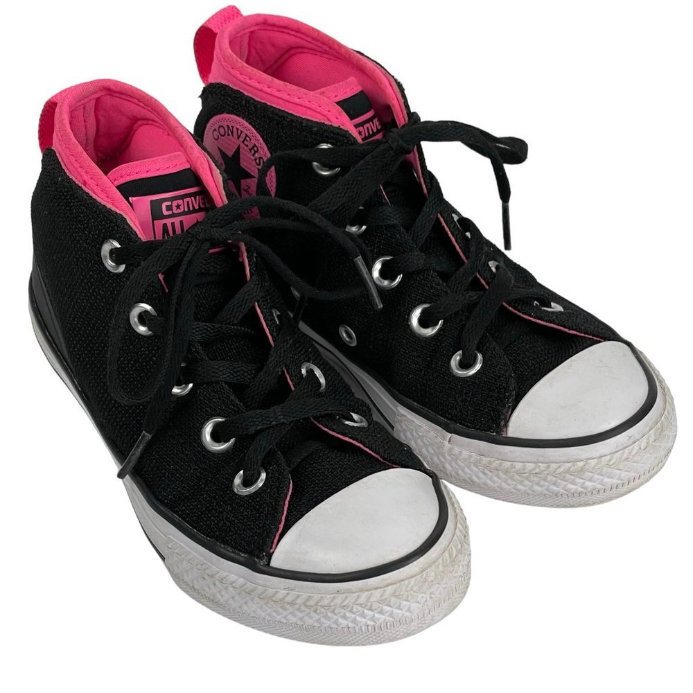 CONVERSE Kids Black CT All-Star Athletic Sneaker Girls Shoe Size 13